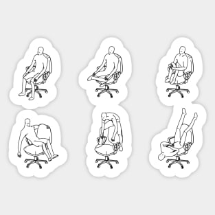 The Posture man Sticker